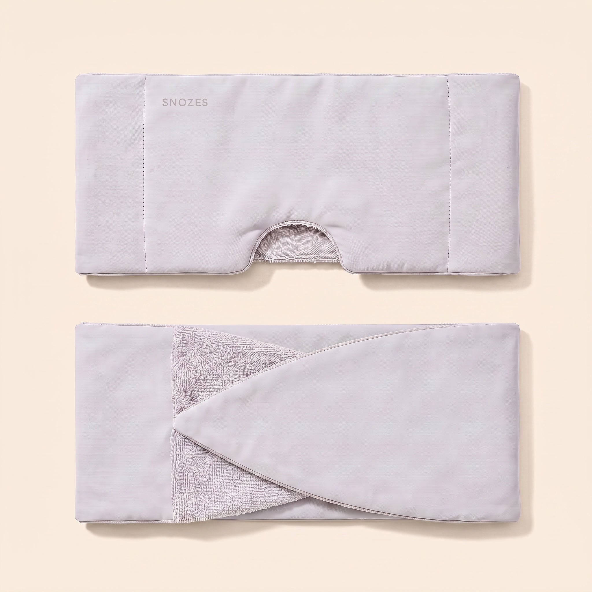 Dual-face fabric, cool-touch side and velvet side