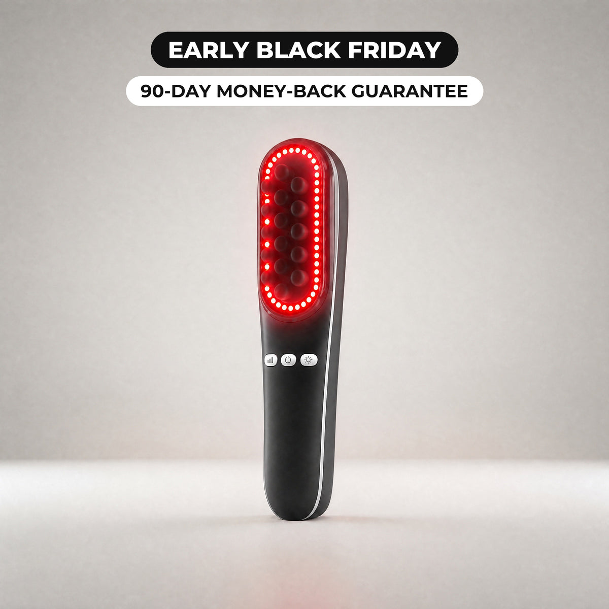 SNOZES Scalp Spa Massager, red light on, Early Black Friday, 90-day money-back guarantee