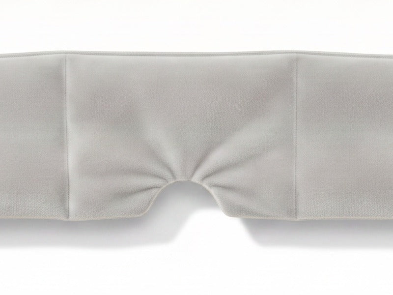 SNOZES weighted sleep mask, close up on the nose bridge contour